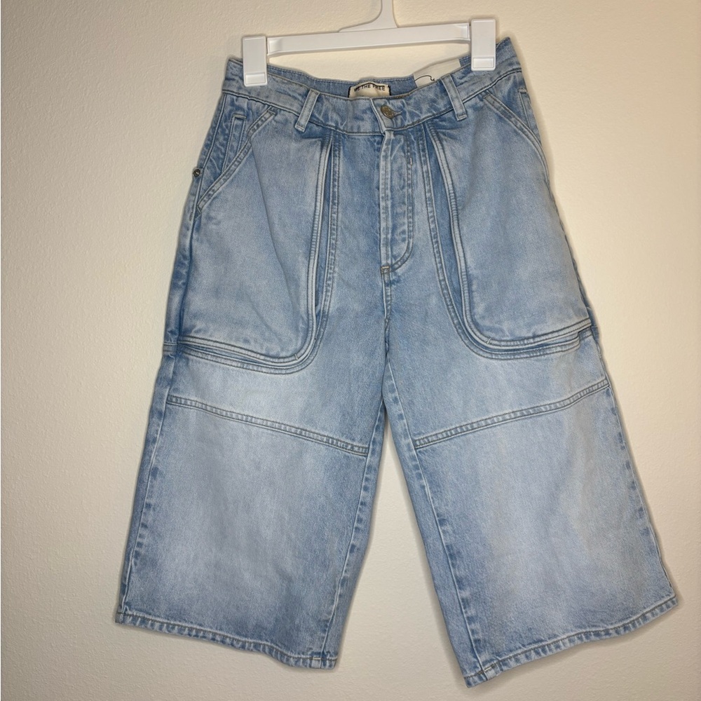 Brand New Free People Wavasu Slouchy Cropped Jeans size 25